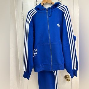 Blue Adidas Tricot Track Suit